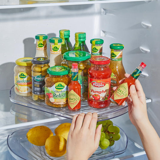 360° Refrigerator Turntable Organizer
